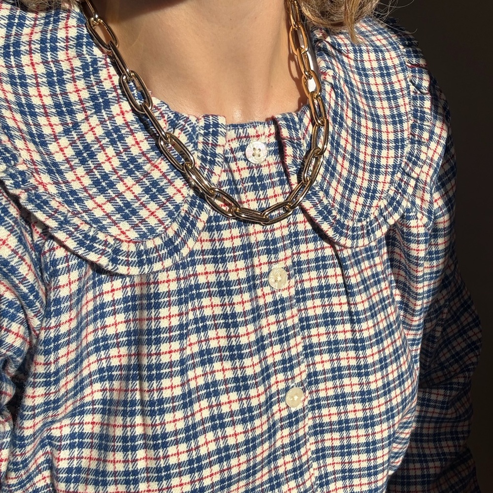 Gold Paperclip Chain Necklace